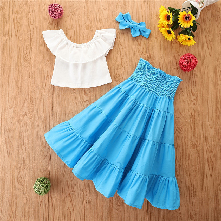 Girls Ruffled Set