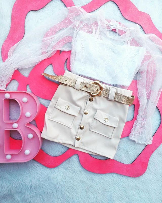 Three-piece  girl clothing set