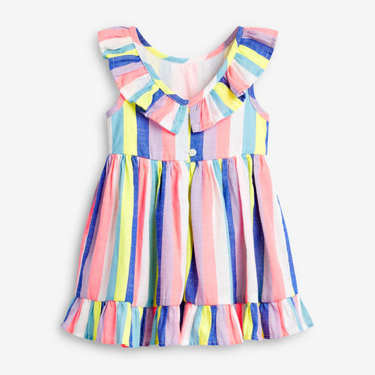 Girls Summer rainbow  dress