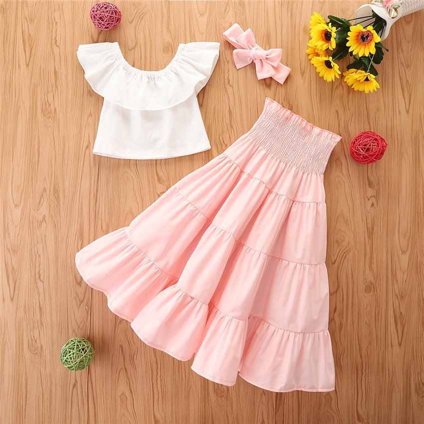 Girls  Ruffled Set