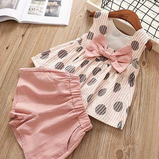 Girl's T-Shirt Shorts Clothing Set
