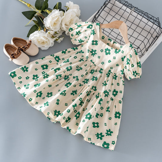 Girls' Floral Princess Dress