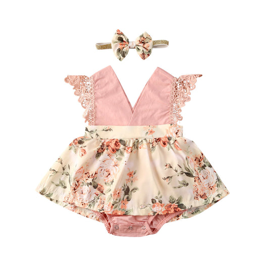 Girl Princess Romper